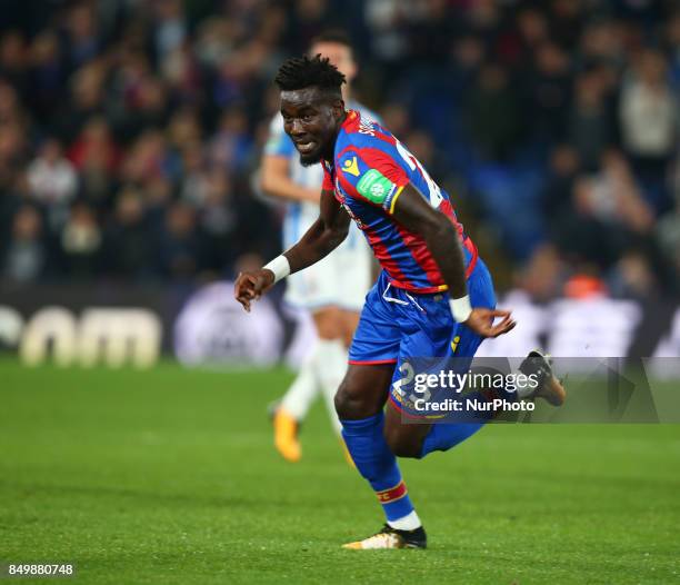 Crystal Palace's Pape N'Diaye Souare during Carabao Cup 3rd Round match between Crystal Palace and Huddersfield Town at Selhurst Park Stadium,...