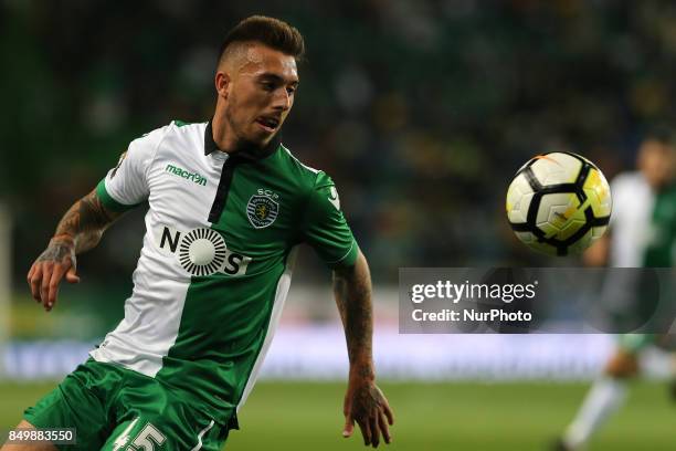 Sportings forward Iuri Medeiros from Portugal during the Portuguese Cup 2017/18 match between Sporting CP v CS Maritimo, at Alvalade Stadium in...