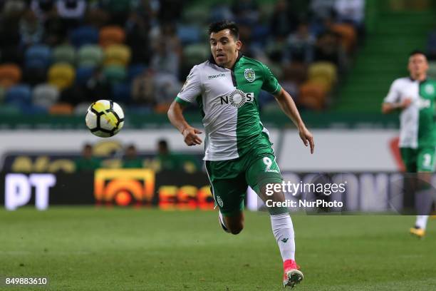 Sportings forward Acuna from Argentine during the Portuguese Cup 2017/18 match between Sporting CP v CS Maritimo, at Alvalade Stadium in Lisbon on...