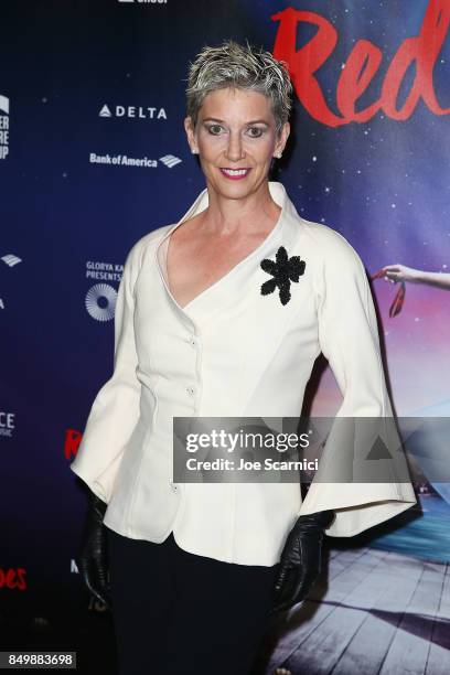 Patricia Ward Kelly arrives at "The Red Shoes" opening night performance at Ahmanson Theatre on September 19, 2017 in Los Angeles, California.