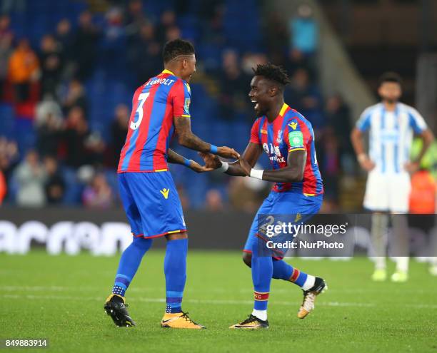 Crystal Palace's Pape N'Diaye Souare during Carabao Cup 3rd Round match between Crystal Palace and Huddersfield Town at Selhurst Park Stadium,...