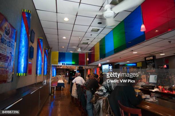 Karaoke restaurant located in Soho. SoHo is a neighborhood of Manhattan in New York . Bordered on the north by Houston Street , on the east by the...
