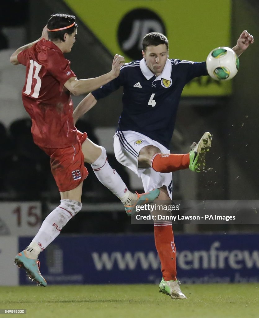 Soccer - UEFA European Under 21 Qualifier - Scotland v Luxembourg - St Mirren Park