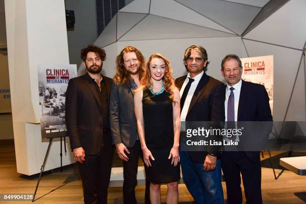 Maxim Pozdorovkin, Joe Bender, Daphne Owens, Steve Larson and Jack Ludmir attend HBO "Clinica De Migrantes" screening at The Franklin Institute...