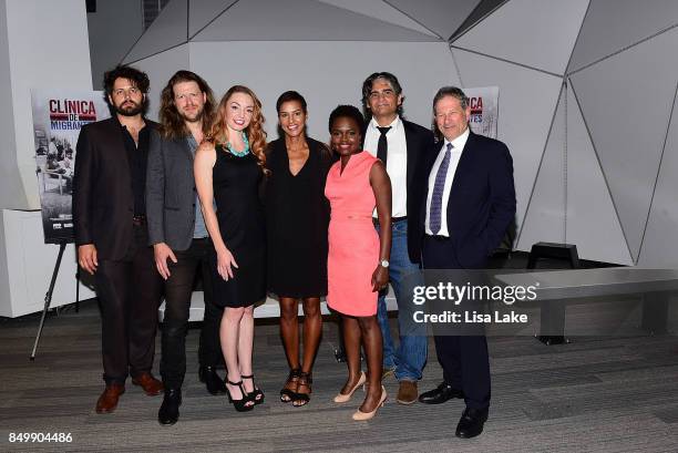 Maxim Pozdorovkin, Joe Bender, Daphne Owens, Jackie Gagne, Karine Jean-Pierre, Steven Larson and Jack Ludmir attend HBO "Clinica De Migrantes"...