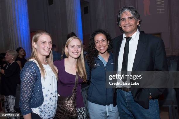 Steve Larson, MD, Co-founder, Executive Director of Puentes de Salud poses with his residents after HBO "Clinica De Migrantes" screening at The...