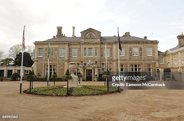 General view of Down Hall Country House Hotel, the venue for Jade Goody's Wedding on February 20, 2009 in Hatfield in Hertfordshire, England