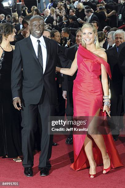 Singer Seal and TV personality Heidi Klum arrives at the 81st Annual Academy Awards held at The Kodak Theatre on February 22, 2009 in Hollywood,...