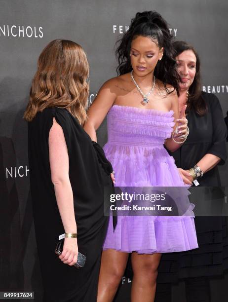 Rihanna attends the 'FENTY Beauty' by Rihanna launch Party at Harvey Nichols Knightsbridge on September 19, 2017 in London, England.