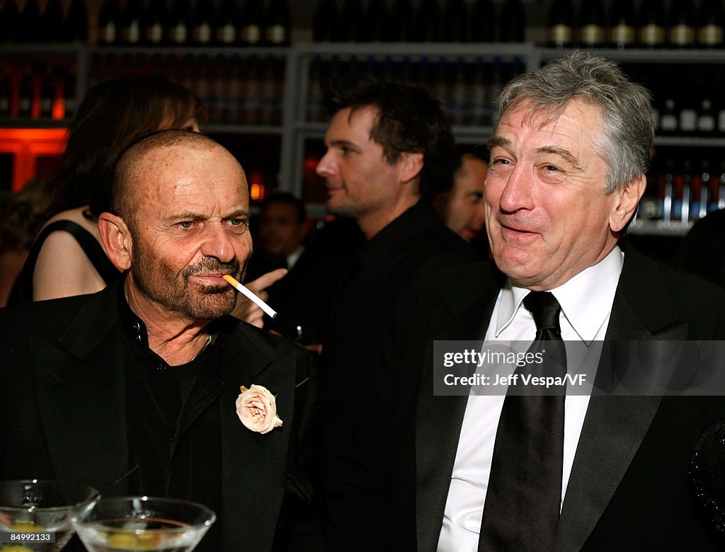 Actors Joe Pesci and Robert De Niro attend the 2009 Vanity Fair Oscar