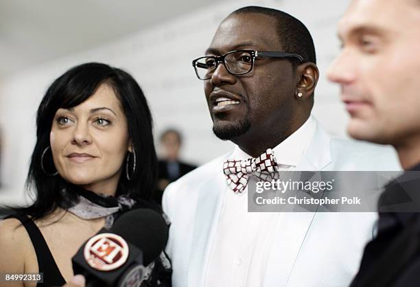 Erika Jackson, Randy Jackson and Ryan Seacrest arrive to the 17th Annual Elton John Aids Foundation Party to celebrate the Academy Awards at the...