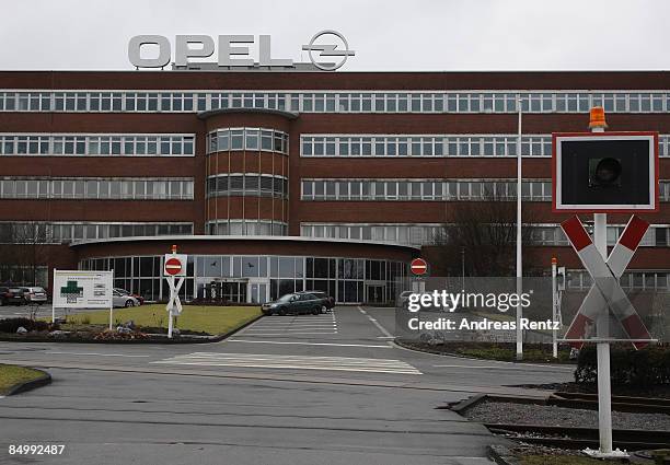 View is taken of the German car maker Adam Opel AG plant on February 23, 2009 in Bochum, Germany. The future of thousands of jobs hangs in the...