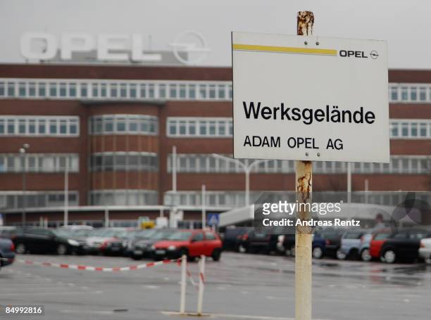View is taken of the German car maker Adam Opel AG plant on February 23, 2009 in Bochum, Germany. The future of thousands of jobs hangs in the...