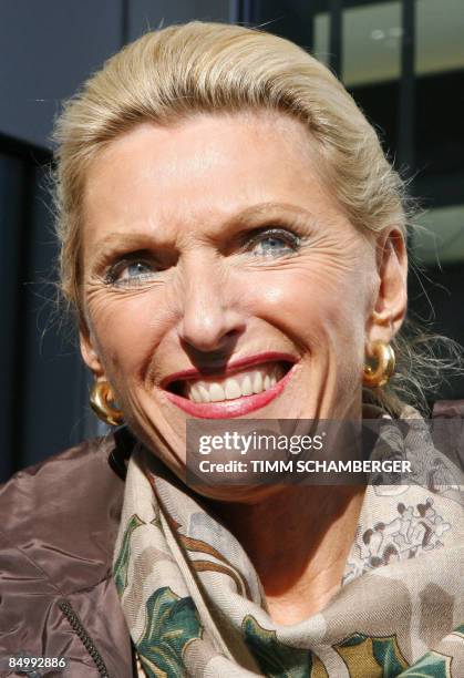 By LENAIG BREDOUX - FILES - A picture taken on February 18, 2009 shows Maria-Elisabeth Schaeffler, chairman of the troubled German auto parts maker...