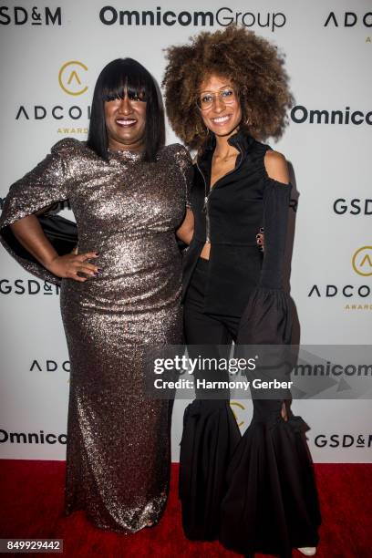 Founder & President Tiffany R. Warren and Honoree Elaine Welteroth attend the 11th Annual ADCOLOR Awards at Loews Hollywood Hotel on September 19,...