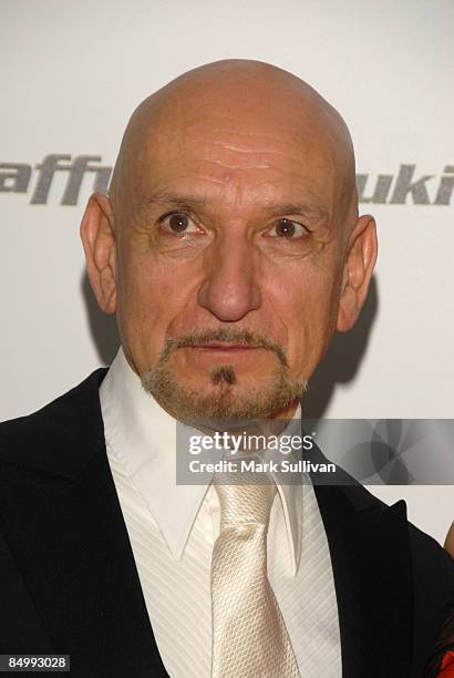 Sir Ben Kingsley arrives at the 17th Annual Elton John AIDS Foundation's Academy Award Viewing Party held at the Pacific Design Center on February...