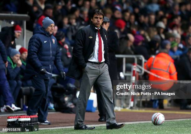 Wales manager Chris Coleman on the touchline