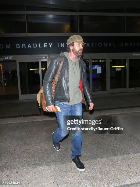 Gerard Butler is seen at Los Angeles International Airport on September 19, 2017 in Los Angeles, California.