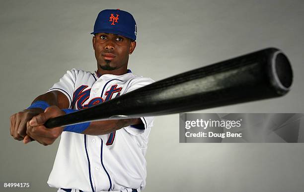 Jose Reyes of the New York Mets poses during photo day at Tradition Field on February 23, 2009 in Port Saint Lucie, Florida.