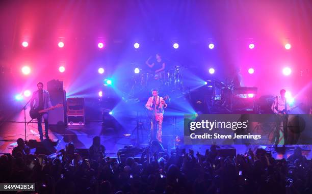 Harry Styles performs on the Tour Opening Date at The Masonic on September 19, 2017 in San Francisco, California.