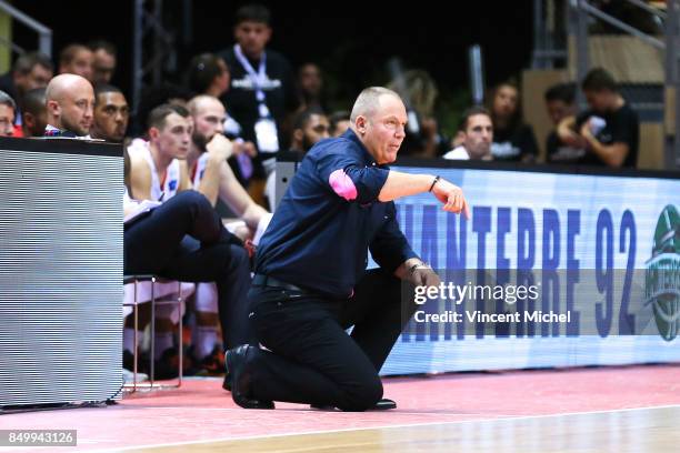 Jean Denys Choulet of Chalon sur Saone during the Basket-ball Champions match between Chalon Sur Saone and Nanterre on September 19, 2017 in...