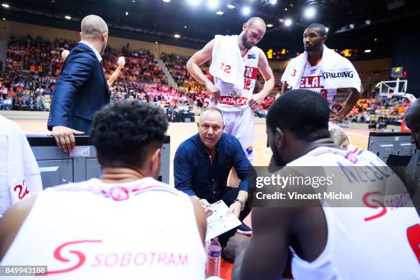 Jean Denys Choulet of Chalon sur Saone during the Basket-ball Champions match between Chalon Sur Saone and Nanterre on September 19, 2017 in...