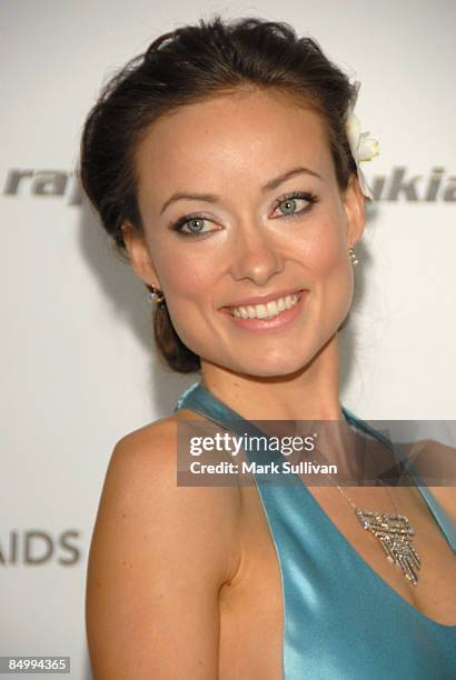 Actress Olivia Wilde arrives at the 17th Annual Elton John AIDS Foundation's Academy Award Viewing Party held at the Pacific Design Center on...