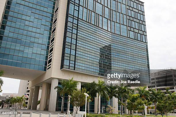 The United States federal courthouse is seen where U.S. District Judge Alan Gold held a telephonic status conference between the Internal Revenue...