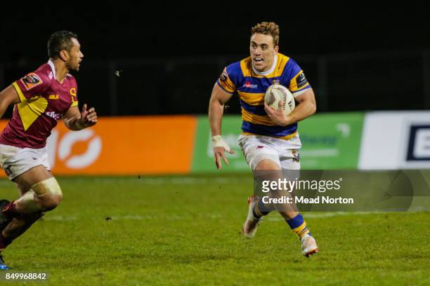 Joe Webber of the Steamers during the round six Mitre 10 Cup match between Bay of Plenty and Southland at Rotorua International Stadium on September...