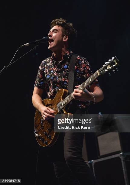 Musician/vocalist Kieran Shudall of Circa Waves performs in concert at ACL Live on September 19, 2017 in Austin, Texas.