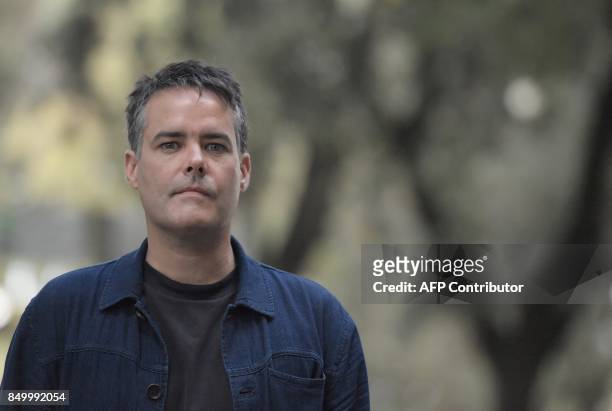 Chilean film director Sebastian Lelio poses during a photocall for his movie "A fantastic woman"on September 20, 2017 in Rome. / AFP PHOTO / TIZIANA...