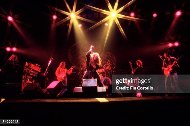 Photo of Neil MURRAY and Bernie MARSDEN and Jon LORD and WHITESNAKE and David COVERDALE and Micky MOODY, L-R: Jon Lord, Bernie Marsden, David...