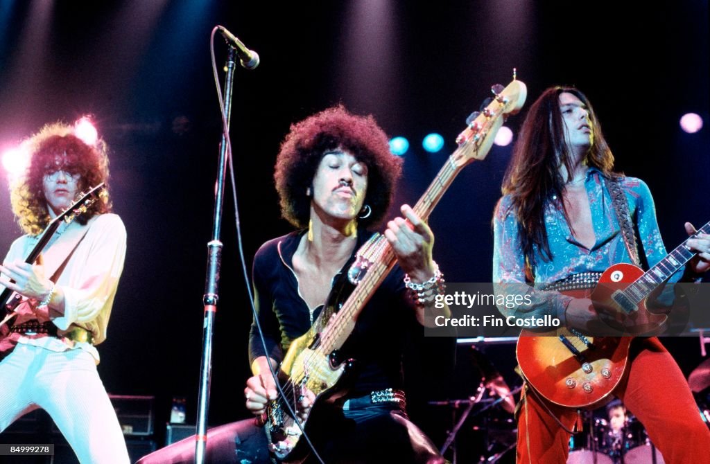 Photo of Scott GORHAM and Brian ROBERTSON and Phil LYNOTT and THIN LIZZY