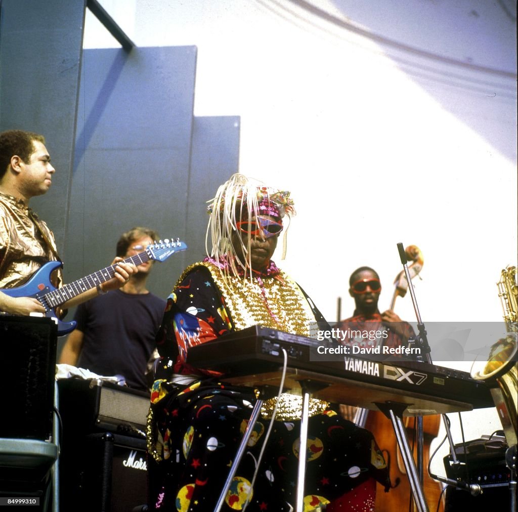 Sun Ra Rym American jazz pianist, bandleader and composer Sun Ra performing with ...