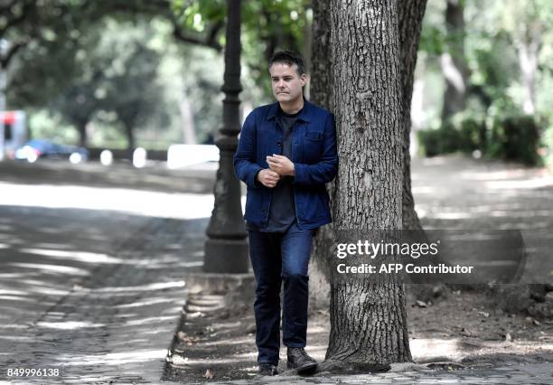 Chilean film director Sebastian Lelio poses during a photocall of his movie "A fantastic woman''on September 20, 2017 in Rome. Tiziana FABI / AFP /...