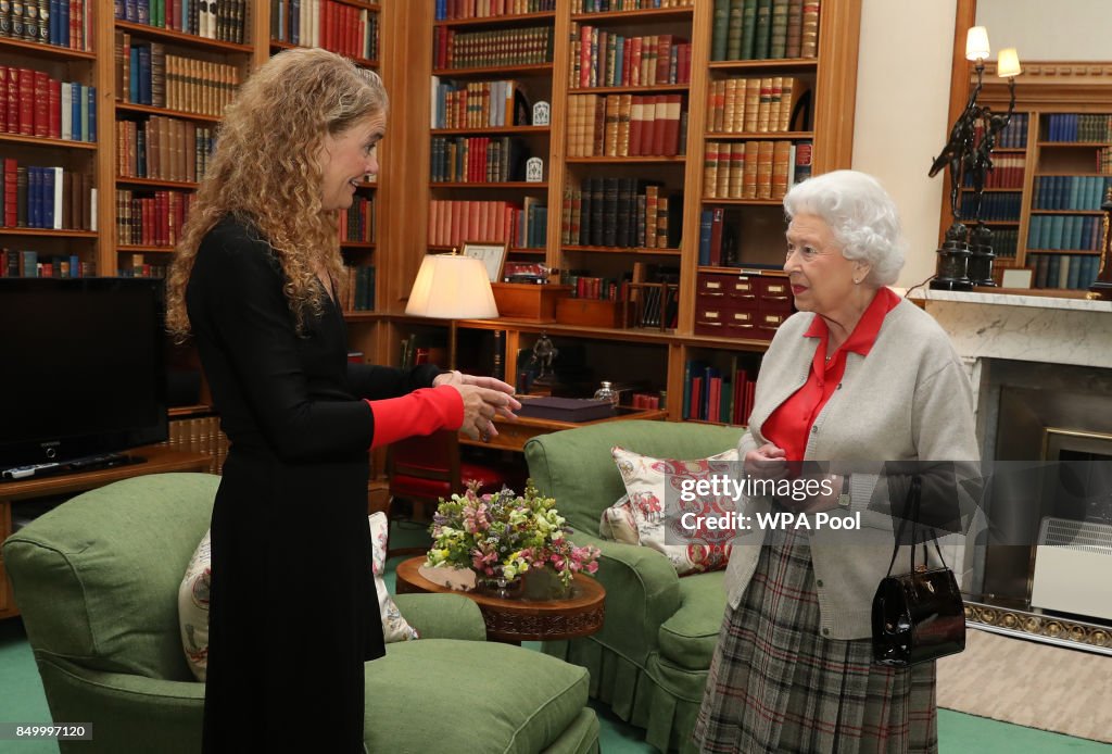 Queen Elizabeth Holds An Audience At Balmoral Castle