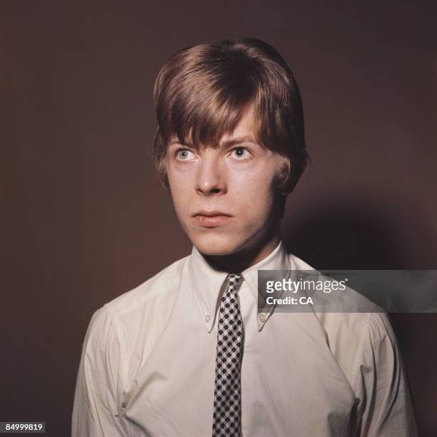 English singer-songwriter, David Bowie , circa 1966, when he went by the stage name of Davy Jones.