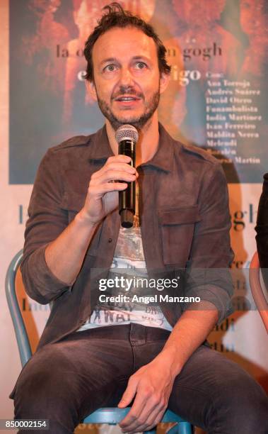 Pablo Benegas from La Oreja de Van Gogh attends 'Estoy Contigo' Charity Song Presentation in Madrid on September 20, 2017 in Madrid, Spain.