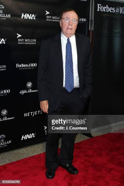Author James Patterson attends the Forbes Media Centennial Celebration at Pier 60 on September 19, 2017 in New York City.