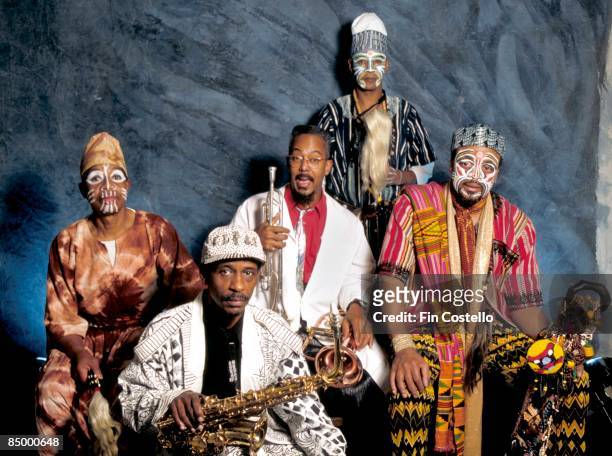 Photo of Lester BOWIE and ART ENSEMBLE OF CHICAGO; Granada Jazz Festival with Lester Bowie 3rd from left