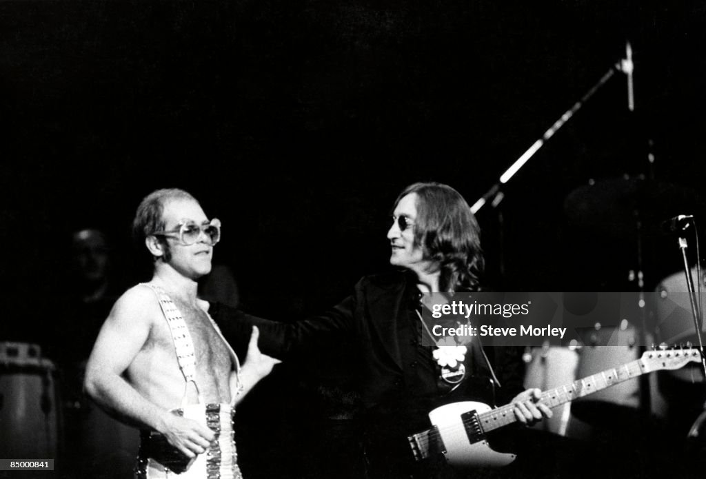 John Lennon Onstage With Elton John