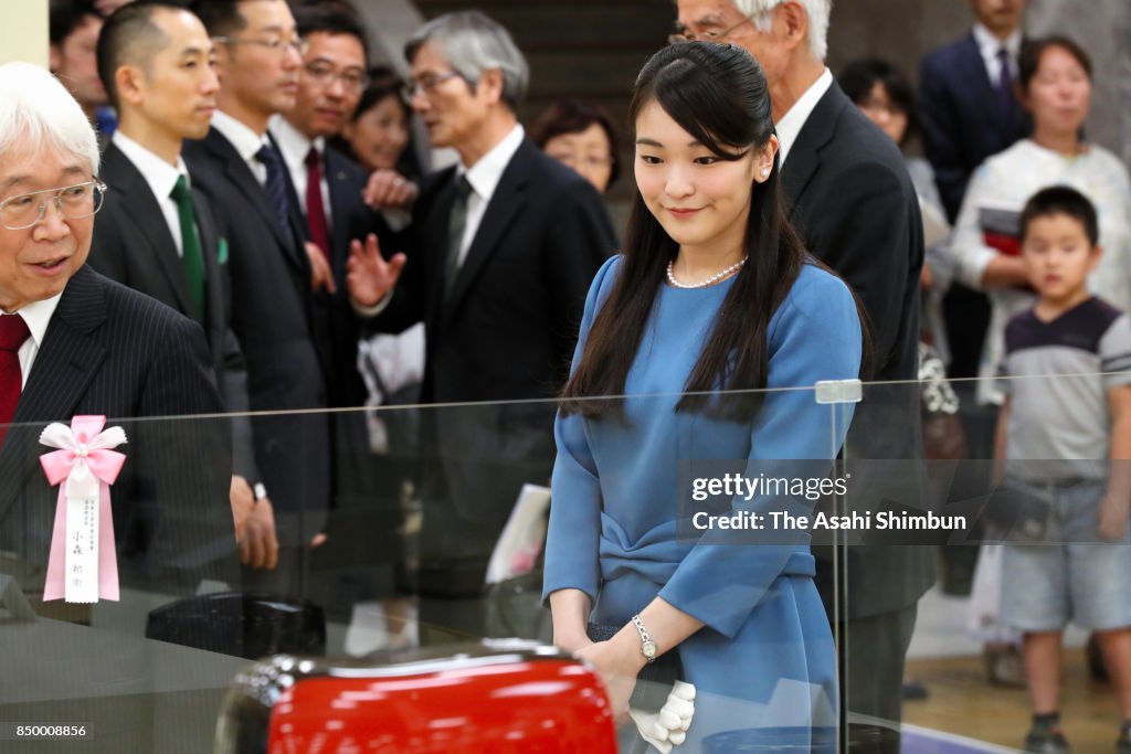 Princess Mako Of Akishino Attends Japan Traditional Crafts Exhibition