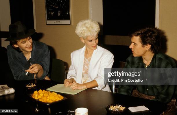 Photo of Simon Le Bon and LIVE EARTH CONCERT and DURAN DURAN and Simon Le Bon and Paula YATES and DURAN DURAN and Simon LE BON; being interviewed by...