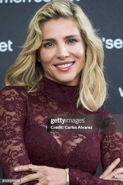 Spanish actress Elsa Pataky presents Women'Secret new campaign on September 20, 2017 in Madrid, Spain.