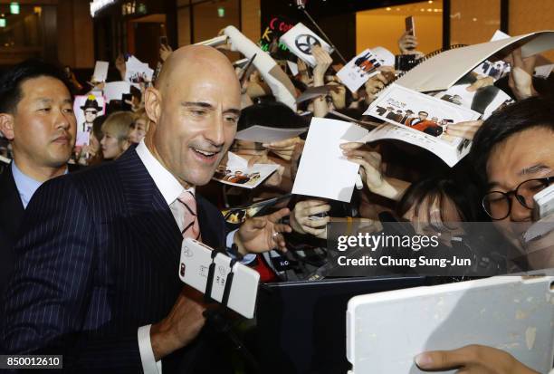 Mark Strong attends the red carpet of the 'Kingsman: The Golden Circle' Seoul Premiere on September 20, 2017 in Seoul, South Korea.