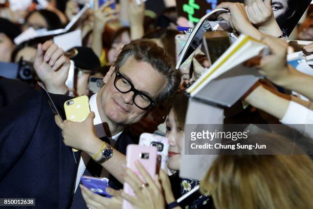 Colin Firth attends the red carpet of the 'Kingsman: The Golden Circle' Seoul Premiere on September 20, 2017 in Seoul, South Korea.