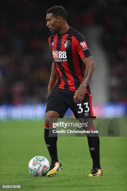 Jordon Ibe of AFC Bournemouth in action during the Carabao Cup Third Round match between Bournemouth and Brighton and Hove Albion at Vitality Stadium...