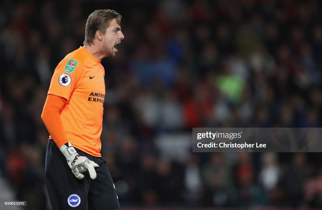 AFC Bournemouth v Brighton and Hove Albion - Carabao Cup Third Round