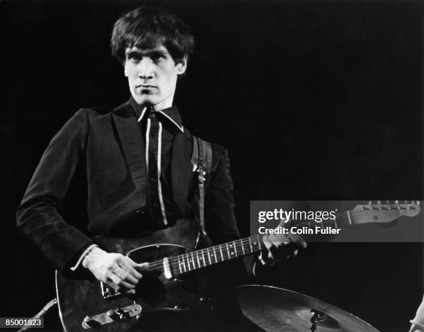 Photo of DR FEELGOOD and Wilko JOHNSON, Wilko Johnson performing live onstage on Naughty Rhythms tour, playing Fendeer Telecaster guitar