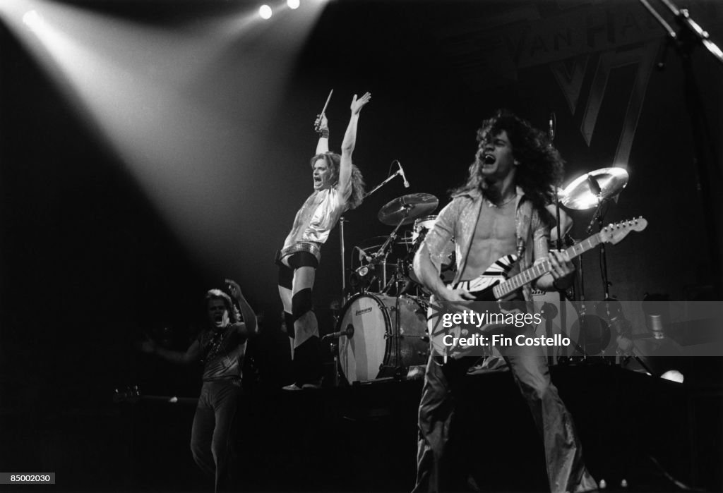 Photo of Michael ANTHONY and VAN HALEN and David LEE ROTH and Eddie VAN HALEN